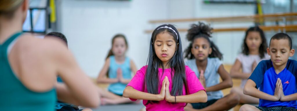 Yoga class for kids